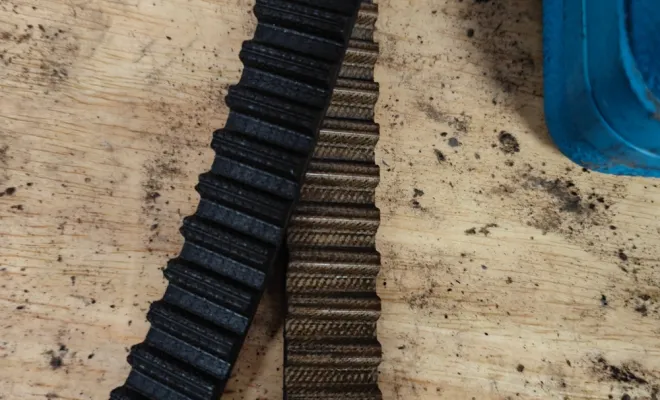 comparatif nouvelle/ancienne courroie de distribution